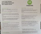 Motorola Mg7700 24x8 Cable Modem And Ac1900 Wifi Router Used