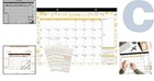 Elegant 17 x12  Monthly Desk Calendar 2026-2027 With Durable Plastic Cover