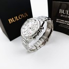 Bulova 96b255 Marine Star White Dial Quartz Stainless Steel Men s 43mm Watch New