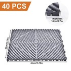 40 Packs Interlocking Garage Floor Tiles Vented Water Drainage 15 75x15 75  