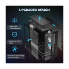 Darkflash Atx Mid-tower Pc Case  Pre-install 4 Pwm Argb Fans Computer Case  F   