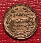 1863 Washington    peace Forever    Civil War Token  Nice Uncirculated Example 