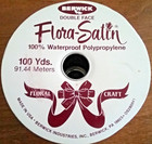 Berwick Flora Satin Ribbon 2 3 4  Wide 100 Yd Roll Waterproof White New unused