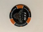 Vintage Harley-davidson 115 Years Poker Chip Orange   Black New Poker Chip
