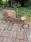Vintage Pedal Tractor Amf Rusty Gold Solid Works