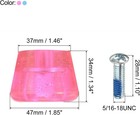 Patikil Roller Skate Toe Stops With Screwdriver Rubber Medium  Pink Blue 
