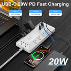 6 Ft Surge Protector Power Strip With 1800j  Extension Cord With Multiple Outlet