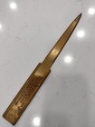 Vintage Brass Letter Opener  Advertising  Brown   Bigelow  B  b Made It
