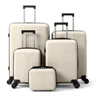 5 Piece Carry On Hardside Luggage Set Spinner Wheels Built-in Lock For Travel