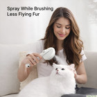 Rechargeable Pet Spray Grooming Brush For Cat Dog W 6 Bath-free Cleaning Essence