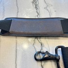 Tumi Black Nylon Adjustable Shoulder Strap Replacement Leather Pad Swivel Clasps