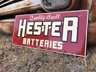 Antique Vintage Style Hester Batteries Gas Sign