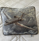 Gulfstream G5 Gv Private Jet Throw Pillow Never Used