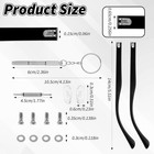 1pair Glasses Arm Replacement  Universal Glasses Repair Kit With Screws  Eyeglas