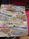 New Route 66 wheeled Tapestry Travel Bag Zip Folds Up To Small Size