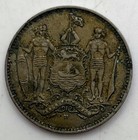1921-h British North Borneo 1 Cent Malaysia Km-3 Copper-nickel Scarce World Coin