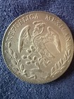 1895 A m      8 Reals Libertad     Mexico Silver Dollar Mexican Flag                        