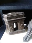 Vintage Brass Eiffel Tower Paris Souvenir Set Of Miniature Replicas Of Monuments