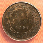 Ms 62 Canada 1859 Anacs Narrow Low 9  Canadian 1 Large Cent  Penny  1c