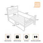 Metal Twin Full Queen Bed Frame With Footboard   headboard   metal Frame Support