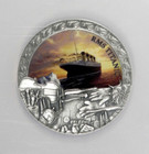 2020 Niue  5   Grand Shipwrecks  titanic  ngc Ms70 Antiqued   2 Oz   999 Silver 