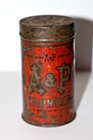 Early Vintage A p Paprika Tin Spice Jar  Great Atlantic   Pacific Tea Co