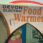 Vintage 70s Devon Cornwall 16x9 Hot Electric Tray Warming Plate Green Gold New