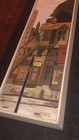 Vintage 1950   s Mcm Margaret Layton Dubois Gouache On Board Painting 37 5 x 17 5 