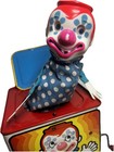Vintage 1971 Mattel Jack N The Box Clown Tin Litho Music Box Metal Retro Display