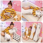 27 5  Long Cat Plush Pillow Cute Cat Body Pillow black Cat Stuffed Animal Plush