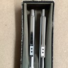 Paper Mate Ballpoint Pen   Mechanical Pencil Set Silver Tone In Original Box