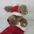 Dan Dee Animated Plush Dog Christmas Stocking Ear Flapping Singing Jingle Bells