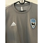 Adidas Aeroready Skyline Soccer Club Mens Gray T Shirt Jersey Size M