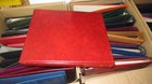 40 Pre-owned Stamp Albums Binders Etc In 3 Boxes  Some With Pages
