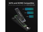 Sabrent Usb 3 2 Type-c Tool-free Enclosure For M 2 Pcie Nvme And Sata Ssds  ec-s