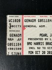 Pearl Jam Ticket Stub Bmo Harris Bradley Center Oct 20  2014 Rock Music Concert