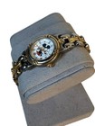 Vintage Disney Mickey Mouse Date Watch Tone Roman Numeral New Battery
