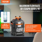 Vevor 30 Gallon Aquarium Canister Filter 8w Uv Lamp Fish Tank Quiet