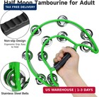 4 Pack Double Row Tambourine For Adults 9  Half Moon Tambourines Bulk For Church