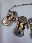 Unique Amazing Vintage Sterling Silver Native Design Necklace   Decoration - V4