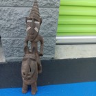African Art Collection  African Dogon Horse Rider From Mali 19 h 5 w 15  D