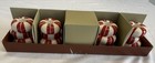 Set Of 4 Williams Sonoma Christmas Peppermint Candy Tiny Taper Holders 2 