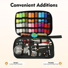99pcs Portable Sewing Box Kit Home Travel Sewing Threads Scissors Needles Set