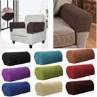 2pcs set Sofa Armrest Covers Fleece Premium Armrest Covers Stretchy Chair Sofa C