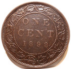 1898 Xf High Grade Canada Large Cent 1   Victoria Canadian Coin