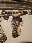Vintage 1950 s Hubley Toy Marshal Cap Gun Holster Set Read Description 