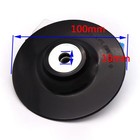 4 Inch 100mm Backing Pad Sandpaper Sanding Discs Polishing Tray Thread 10mm