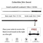 Fine Rapier Sword Jian Manganese Steel Blade Dragon Phoenix Sandalwood Scabbard