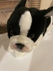 New Fao Schwarz 12  Plush Puppy Dog Boston Terrier French Bulldog New