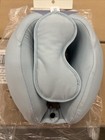 Memory Foam Travel Neck Pillow   Eye Mask Muddy Aqua - Open Story   